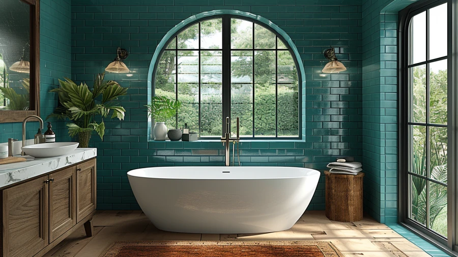 9 Midcentury Modern Paint Colors for Your Bathroom