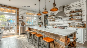 Transform Your Kitchen with 9 Cozy Shiplap Backsplash Concepts