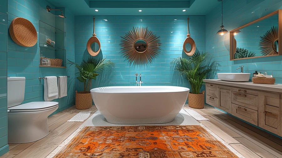 9 Midcentury Modern Paint Colors for Your Bathroom