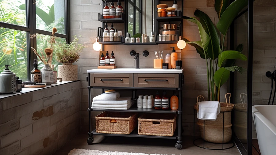7 Creative Bathroom Makeup Vanity Concepts