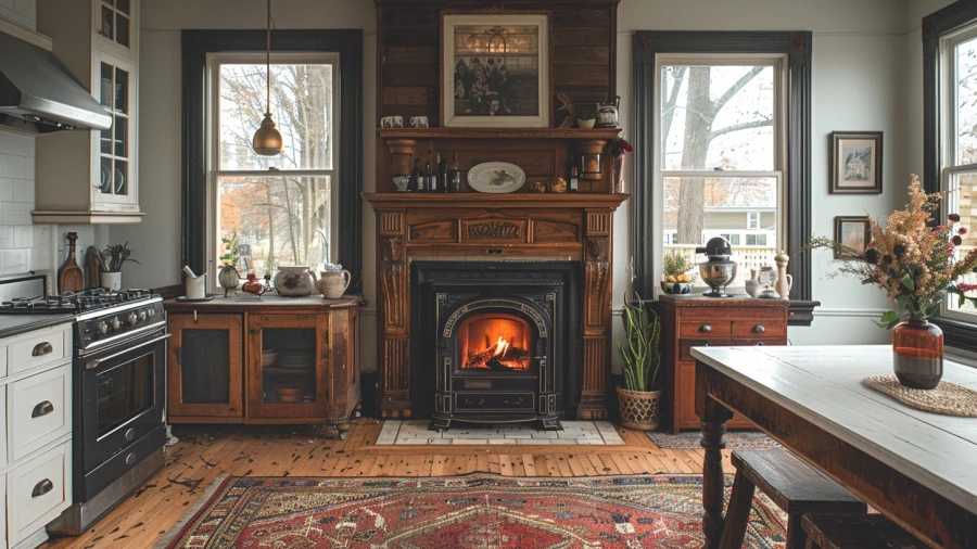 Enhance Your Home Cooking Experience with 10 Cozy Kitchen Fireplaces