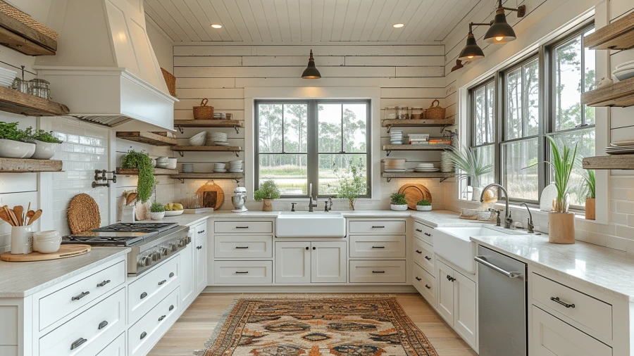 Transform Your Kitchen with 9 Cozy Shiplap Backsplash Concepts