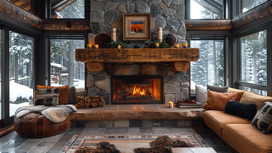 10 Stone Fireplace Designs to Enhance Your Home's Cozy Ambiance