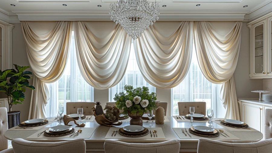 20 Dining Room Curtains Ideas to Make Your Home Look Elegant