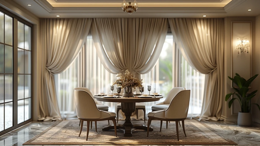 20 Dining Room Curtains Ideas to Make Your Home Look Elegant