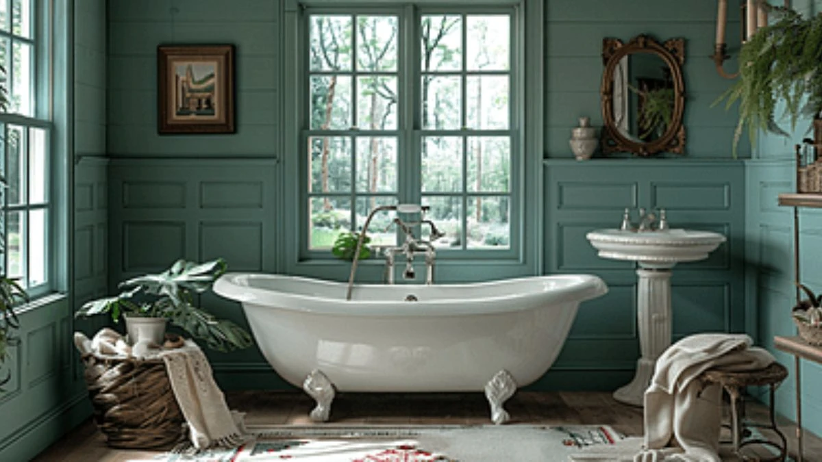 Popular 20 Small Bathroom Paint Color Ideas to Transform Your Space Bigger