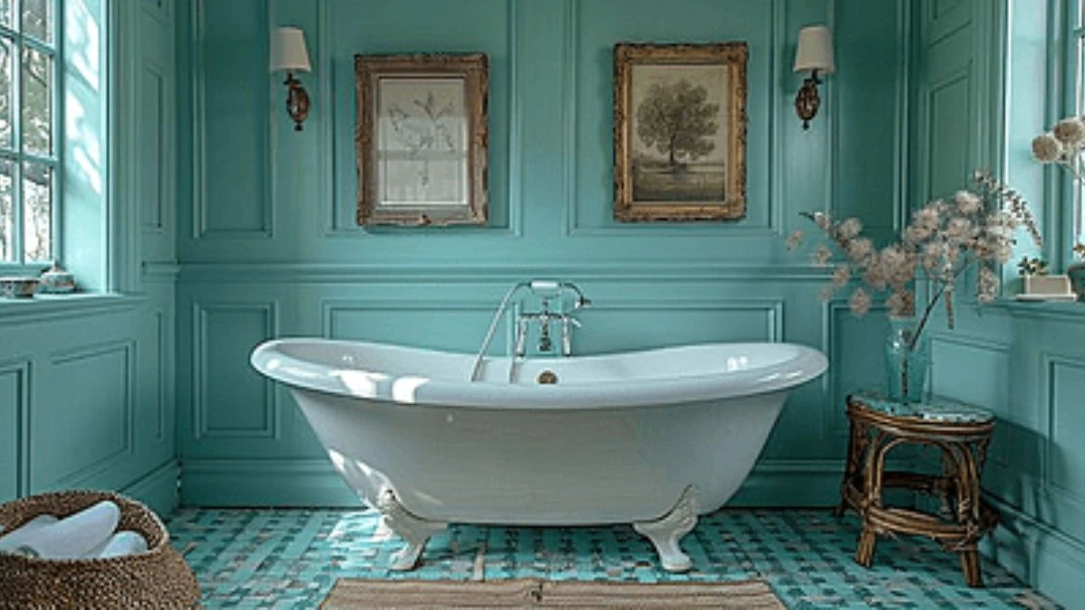Popular 20 Small Bathroom Paint Color Ideas to Transform Your Space Bigger