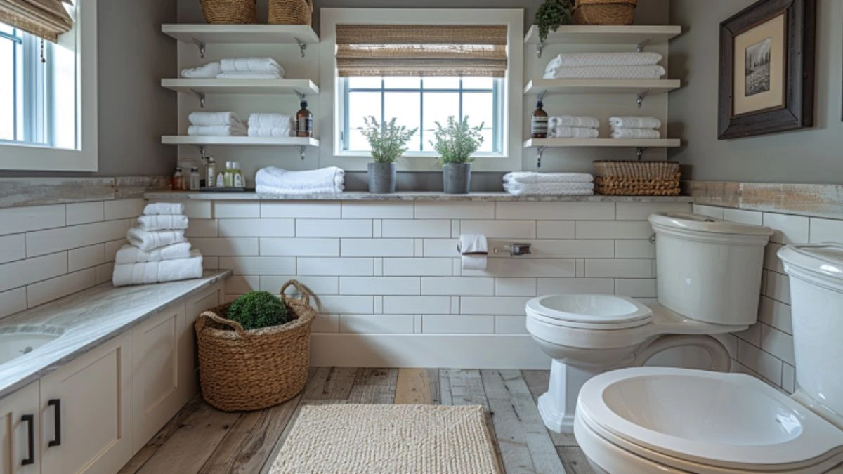 20 Small Bathroom Shelf Ideas to Add More Space and Storage