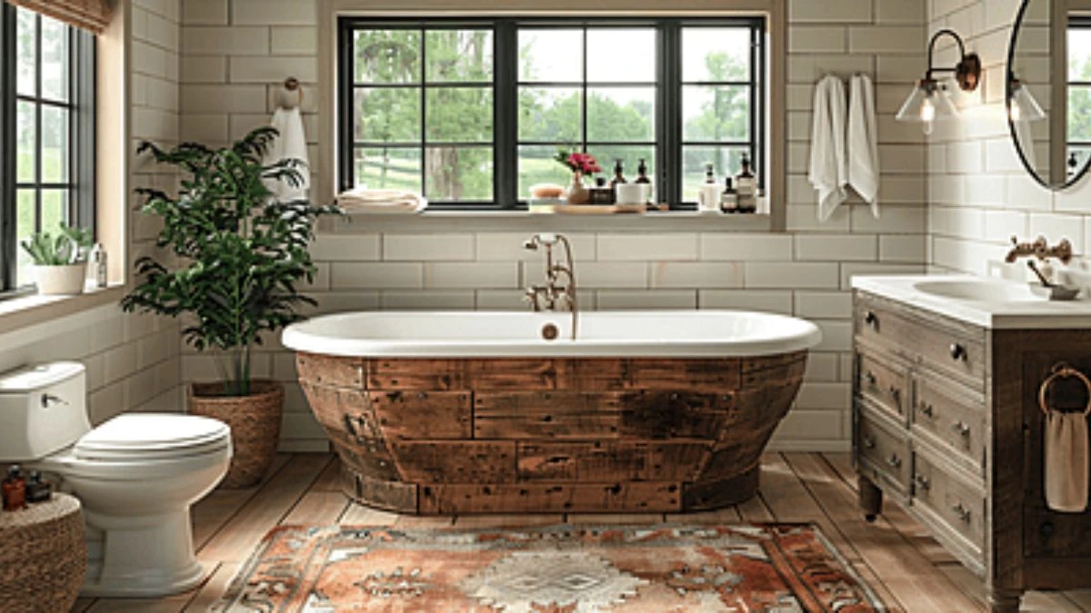 Best 20 Small Farmhouse Bathroom Ideas to Cozy And Rustic Touches