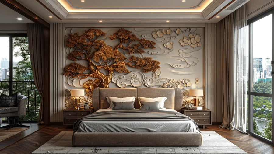 20 3D Wall Designs For Bedroom to Add Perfection in Living Room