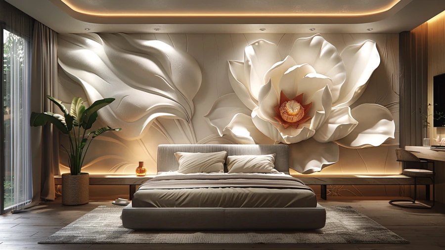 20 3D Wall Designs For Bedroom to Add Perfection in Living Room