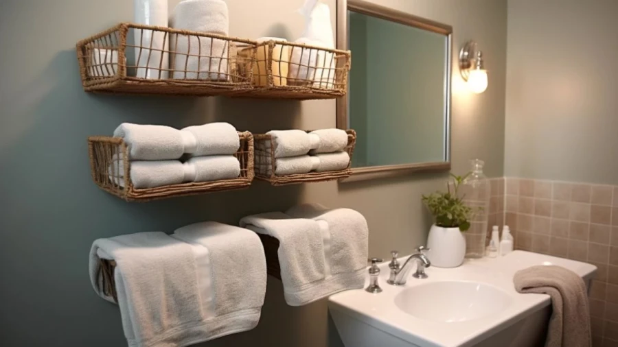 Clever Bathroom Towel Holder Ideas 2024 that keep your Towels Organized