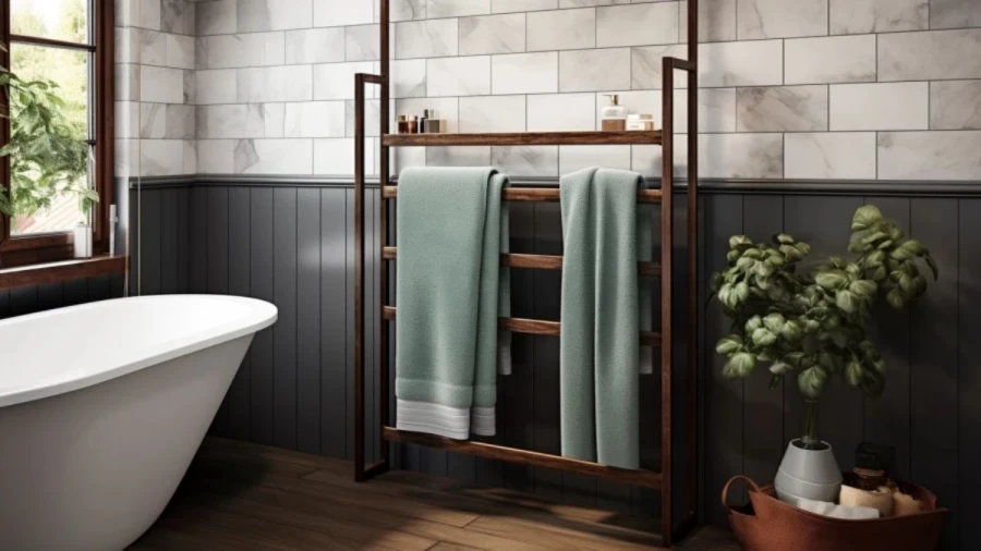 Clever Bathroom Towel Holder Ideas 2024 that keep your Towels Organized