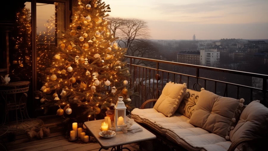 9 Creative Christmas Balcony Decorating Ideas to Beautify Your Outdoor Space