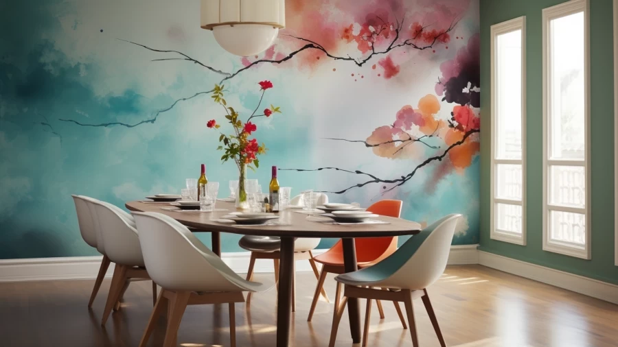 Beautiful Dining Room Wallpaper Ideas 2024 to Enhance Your Dining Experience