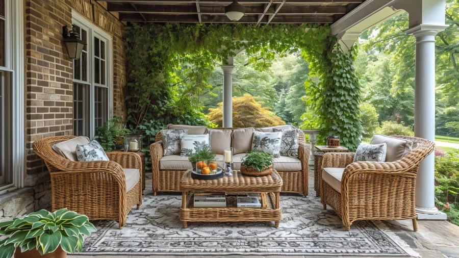 10 Pretty and Functional Front Porch Furniture Ideas For the Warmest Welcome