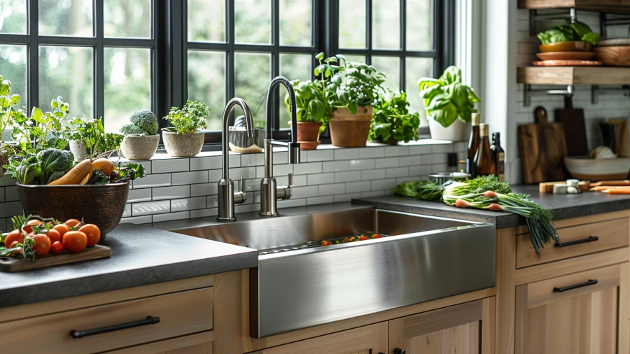 Make Your Sink Stand Out with these 20 Kitchen Sink Design Ideas in 2024
