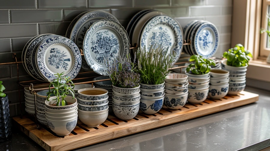 20 Plate Racks Ideas to Organize and Enhance Your Kitchen