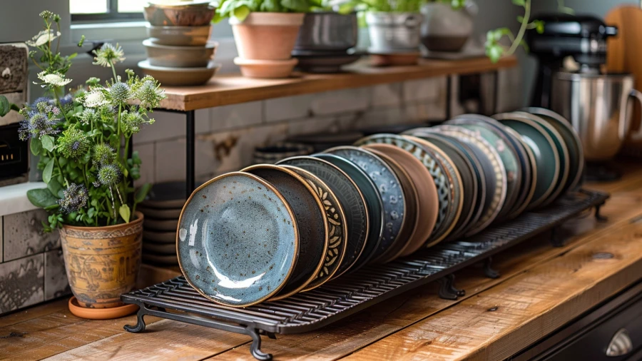 20 Plate Racks Ideas to Organize and Enhance Your Kitchen