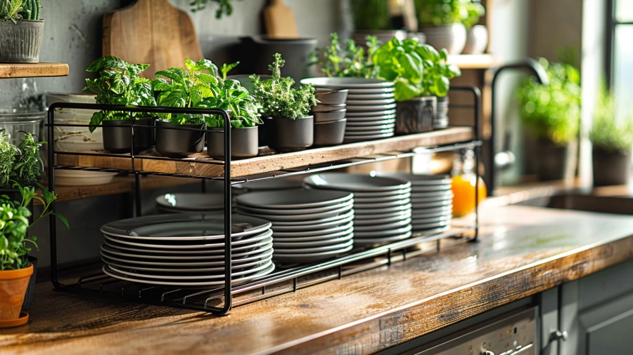 20 Plate Racks Ideas to Organize and Enhance Your Kitchen