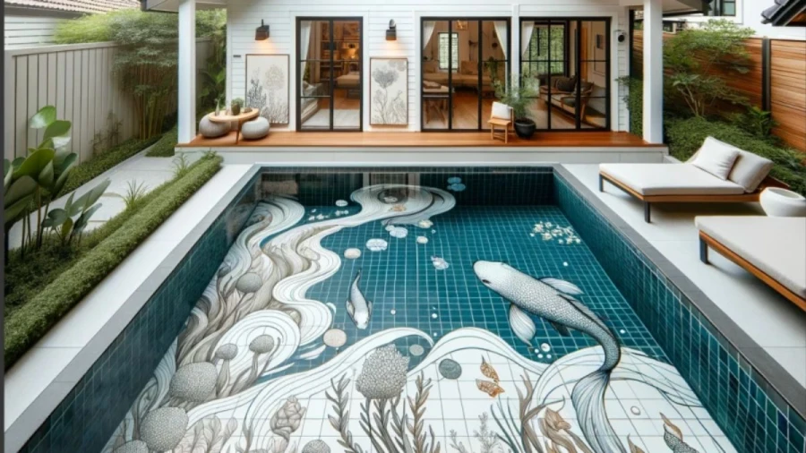 Inspiring Pool Tile Ideas to create a sense of depth in Swimming Pools