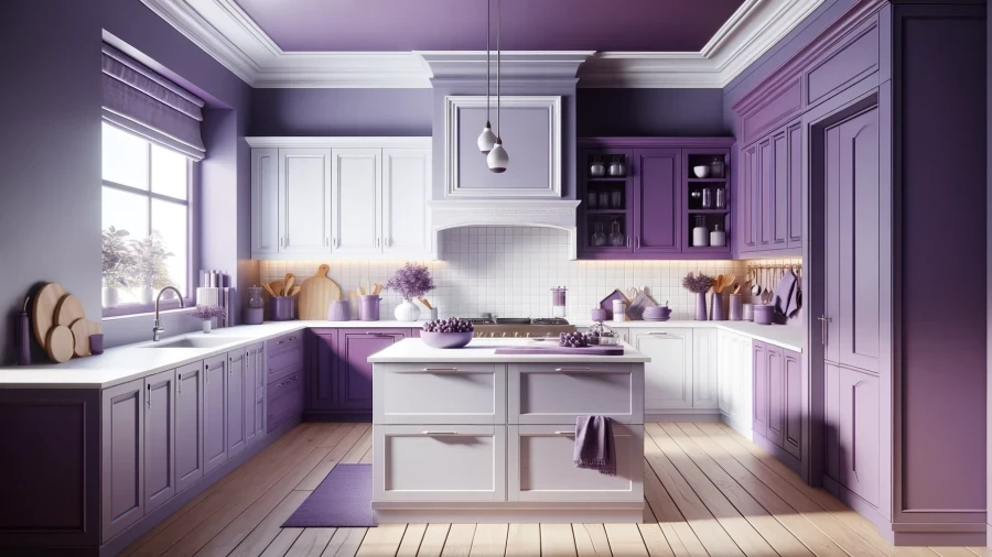 12 Purple Kitchen Ideas to Remodel Your Kitchen with Gorgeous Purple Color