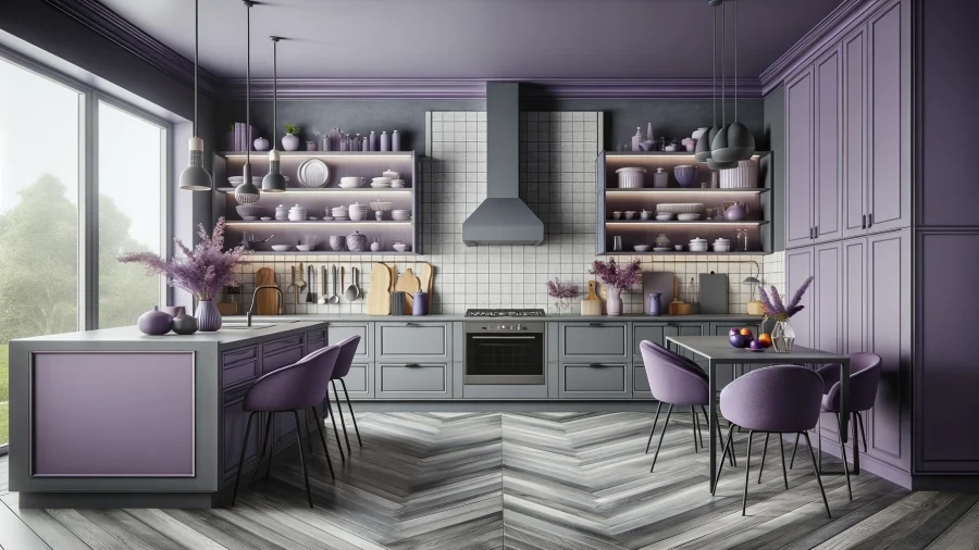 12 Purple Kitchen Ideas to Remodel Your Kitchen with Gorgeous Purple Color