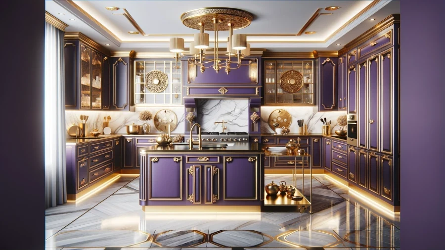 12 Purple Kitchen Ideas to Remodel Your Kitchen with Gorgeous Purple Color