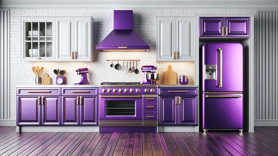12 Purple Kitchen Ideas to Remodel Your Kitchen with Gorgeous Purple Color
