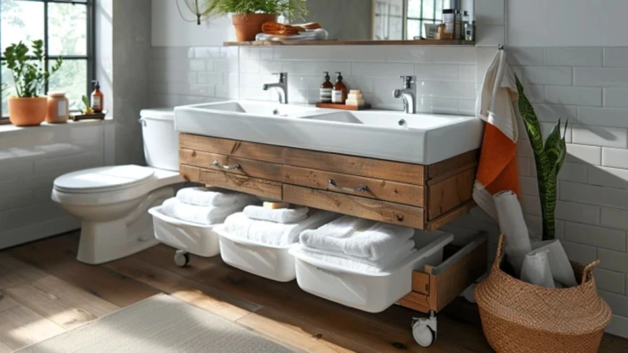 Creative 20 Small Bathroom Storage Ideas to Make Your Home Space Big