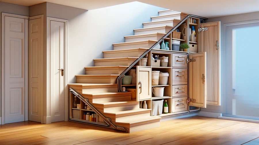 Smart Under-Stair Storage Ideas and Designs 2024 to Optimize Space Under Your Stairs