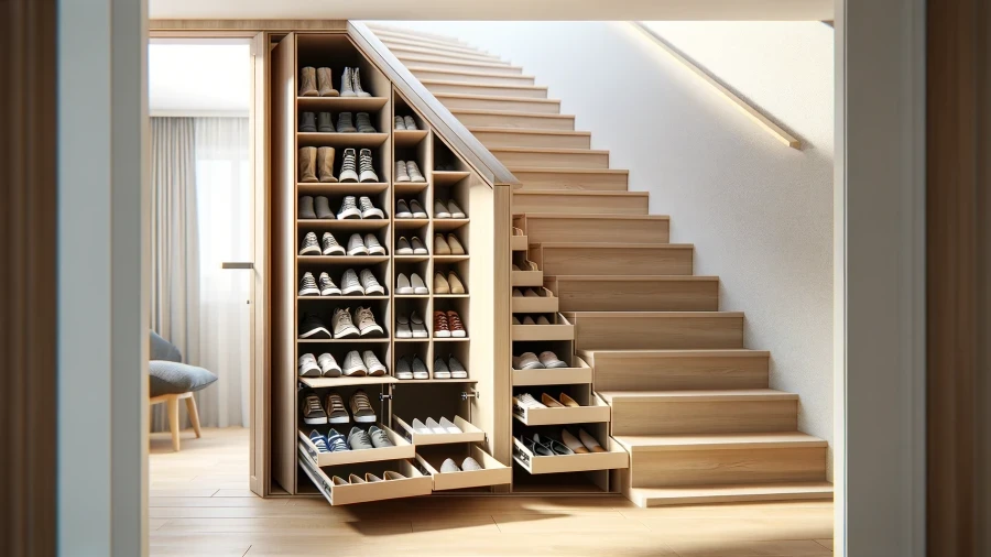 Smart Under-Stair Storage Ideas and Designs 2024 to Optimize Space Under Your Stairs