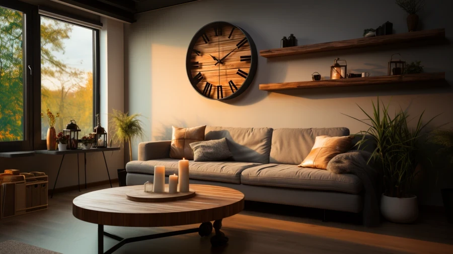 Stylish Wall Clock Design Ideas to Decorate Your Living Room in 2024
