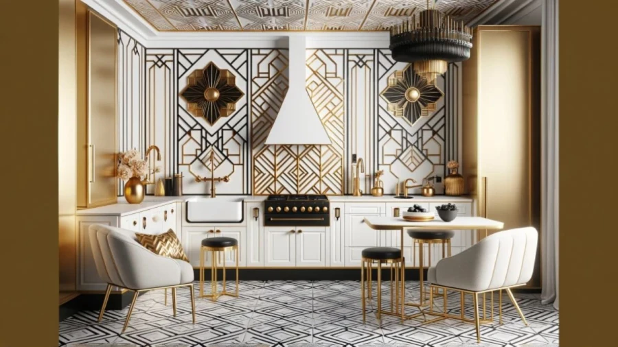 10 Luxurious White and Gold Kitchen Ideas That Exude Opulence