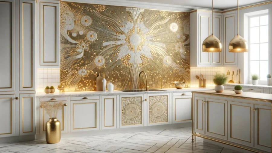 10 Luxurious White and Gold Kitchen Ideas That Exude Opulence