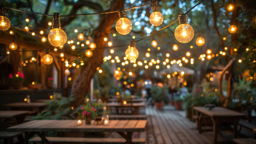 20 Backyard String Light Ideas for Illuminating Outdoor Charm