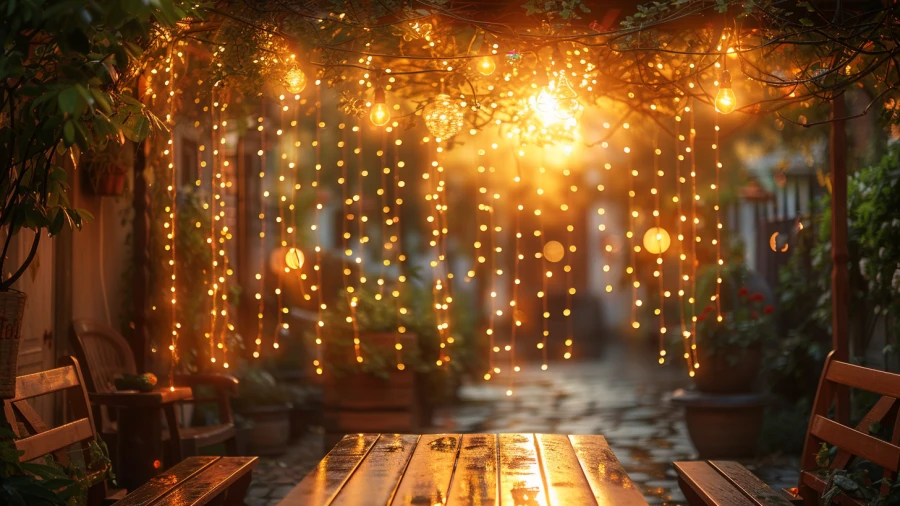 20 Backyard String Light Ideas for Illuminating Outdoor Charm