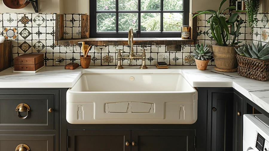 20 Black and White Laundry Room Ideas For a Timeless Charm