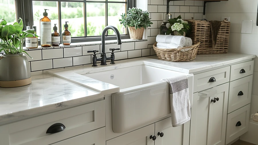 20 Black and White Laundry Room Ideas For a Timeless Charm