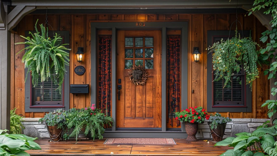20 Stylish and Practical Front Door Window Covering Ideas
