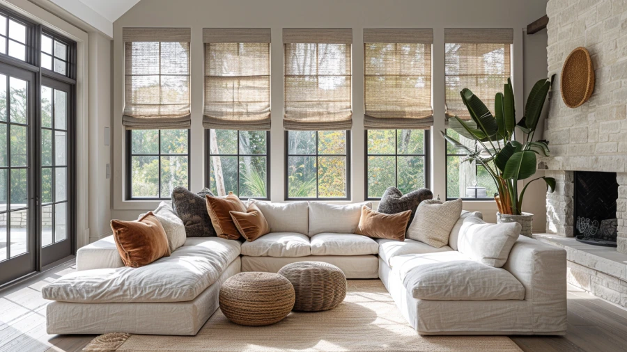 20 Stylish and Practical Front Door Window Covering Ideas