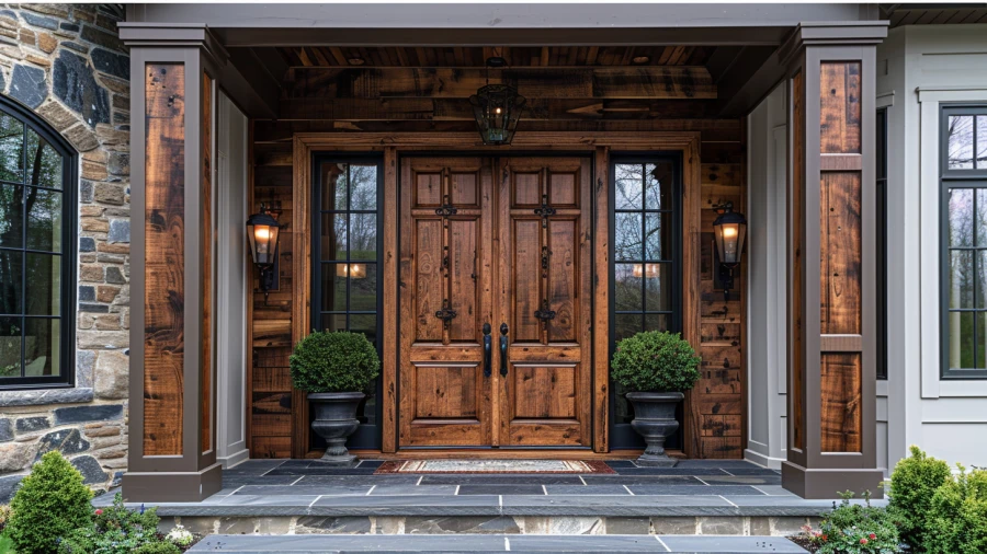 20 Stylish and Practical Front Door Window Covering Ideas