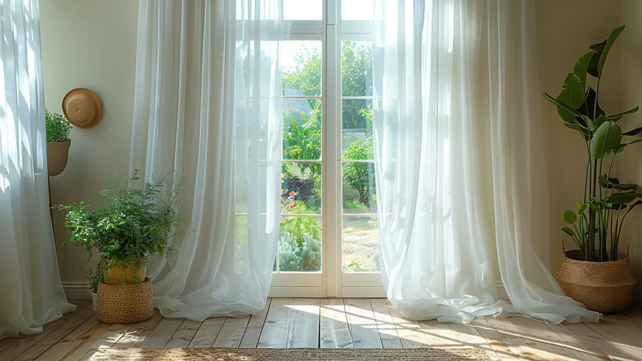 20 Stylish and Practical Front Door Window Covering Ideas