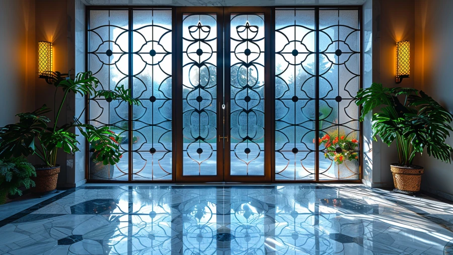 20 Stylish and Practical Front Door Window Covering Ideas