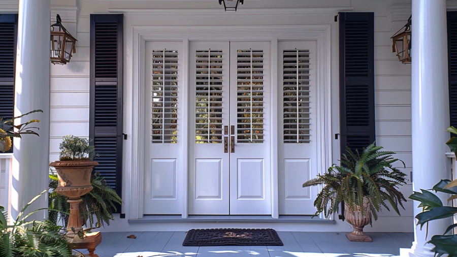 20 Stylish and Practical Front Door Window Covering Ideas