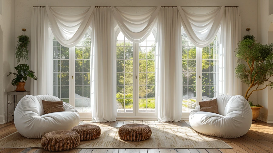 20 Stylish and Practical Front Door Window Covering Ideas