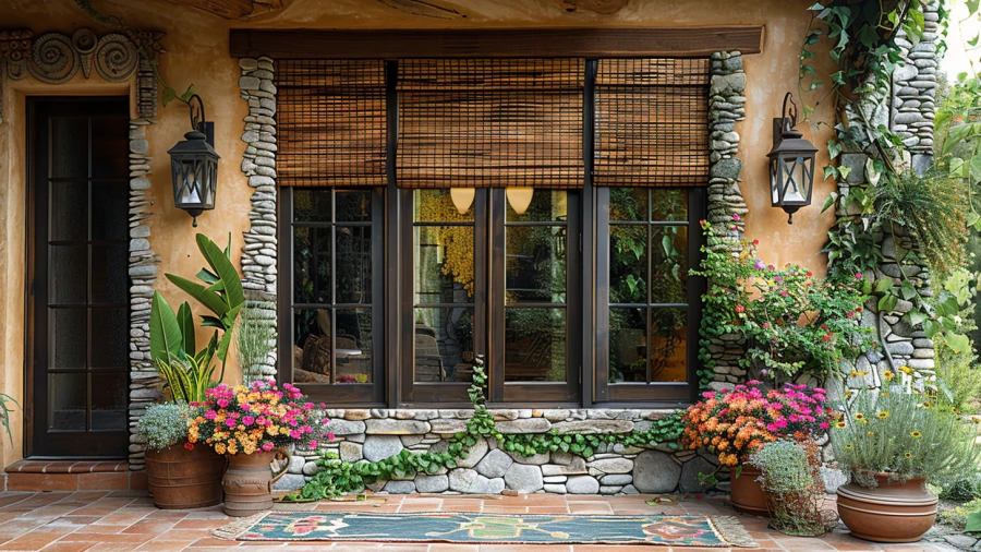 20 Stylish and Practical Front Door Window Covering Ideas