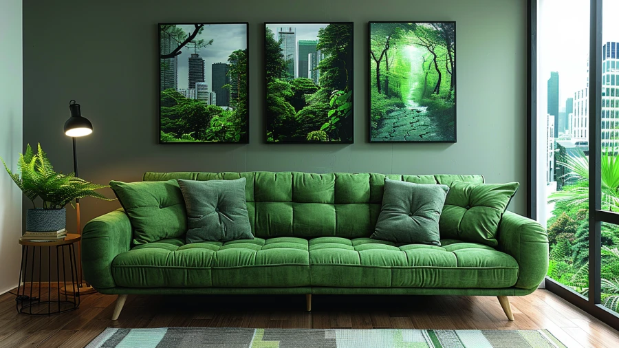 Add Freshness to Your Living Space with These 20 Green Sofa Ideas