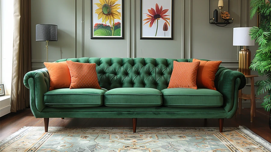 Add Freshness to Your Living Space with These 20 Green Sofa Ideas
