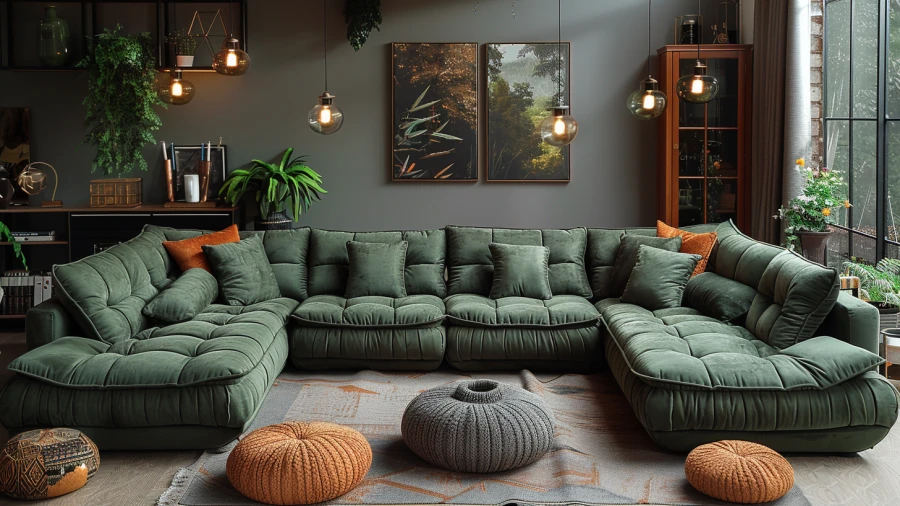 Add Freshness to Your Living Space with These 20 Green Sofa Ideas